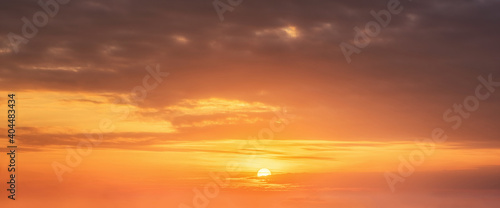 The sky with cloud beautiful Sunset background