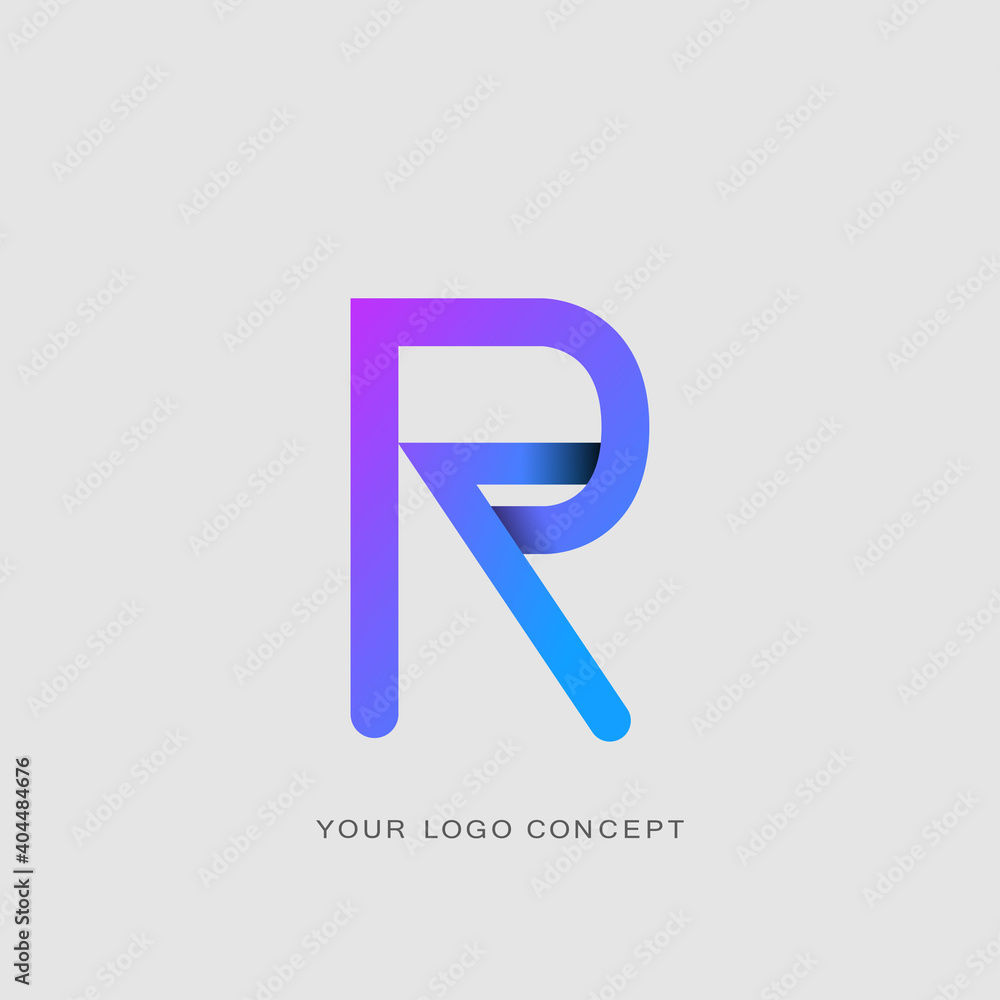 Logo R Letter Design with Fonts and Creative Letters. Logo R Letter Design with Fonts and Creative Letters.