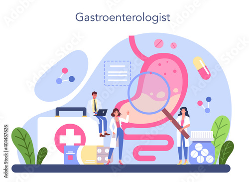 Gastroenterology doctor concept. Idea of health care and stomach