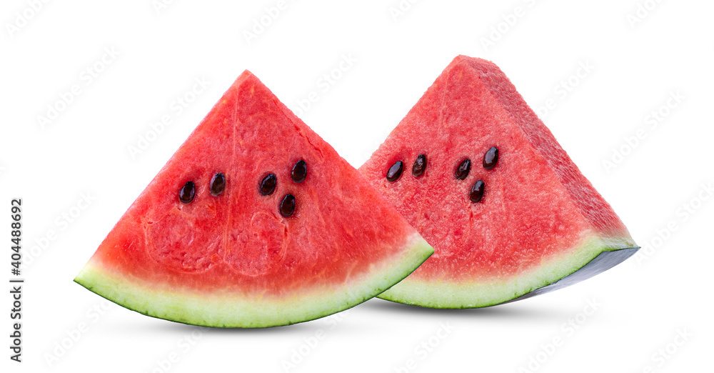 Sliced of watermelon isolated on white Sliced of watermelon isolated on white