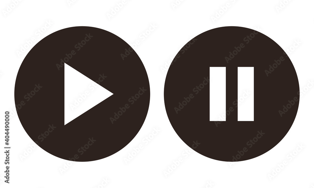 Fotografie Play and pause button