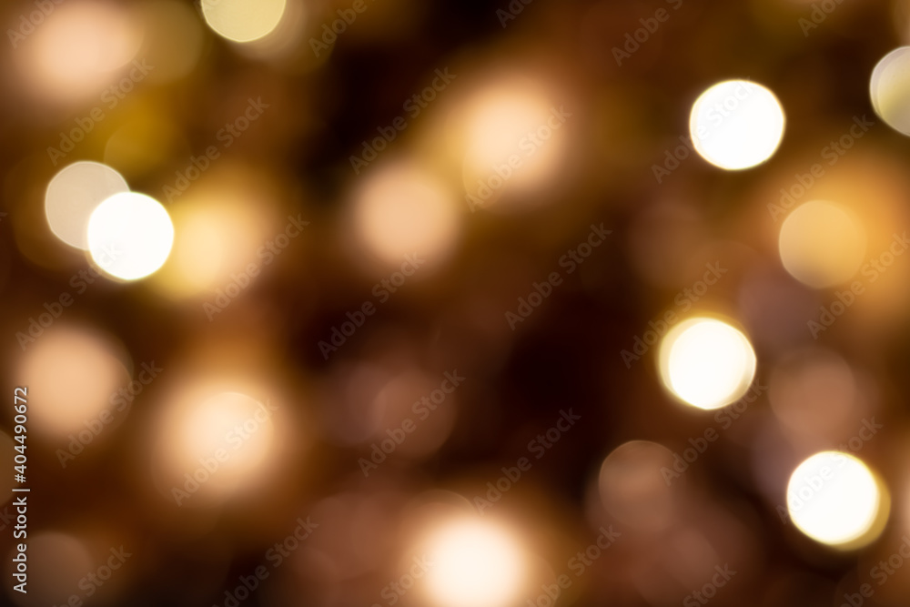 Golden abstract bokeh background with lights Golden abstract bokeh background with lights