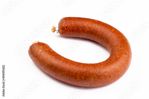 Turkish sausage on the whit...