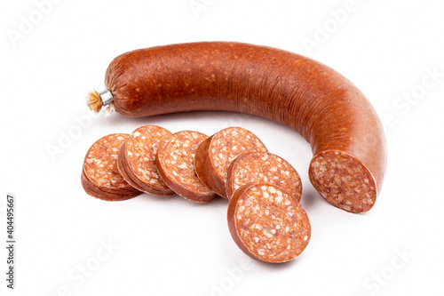 Turkish sausage on the whit...