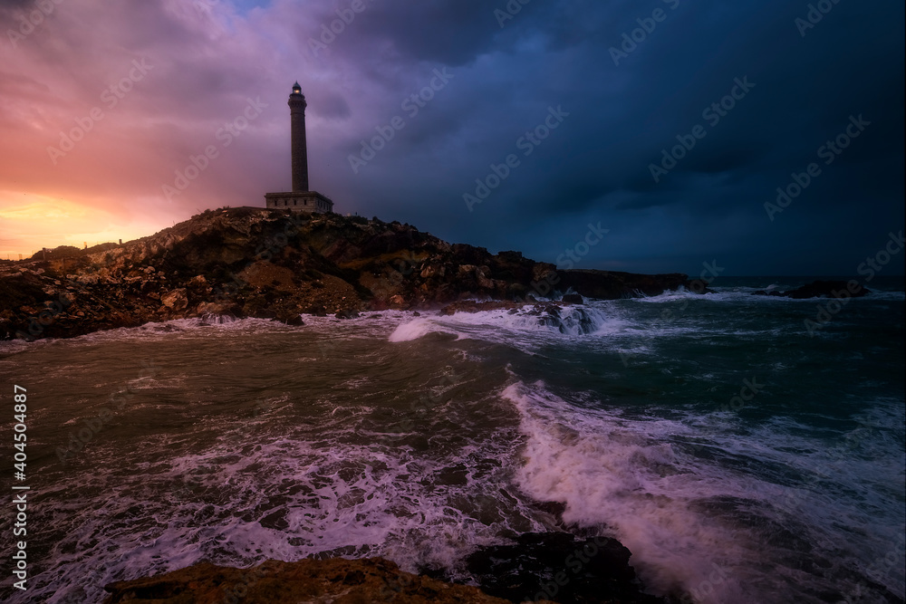 A well-known place in southern Spain is the cabo de palos lighthouse