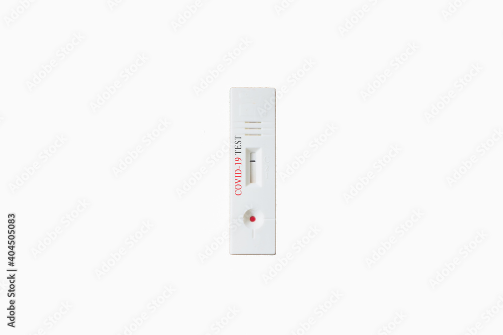 Negative coronavirus blood antibodies test isolated on a white plain background Negative coronavirus blood antibodies test isolated on a white plain background