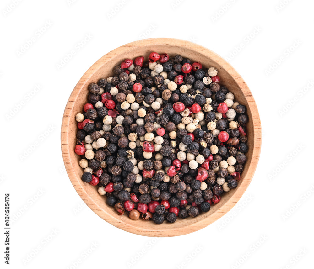Mix from of pepper isolated on white Mix from of pepper isolated on white