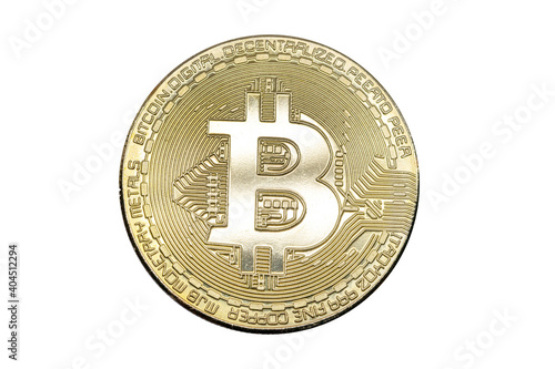 Isolated Crypto Currency BTC Bitcoin