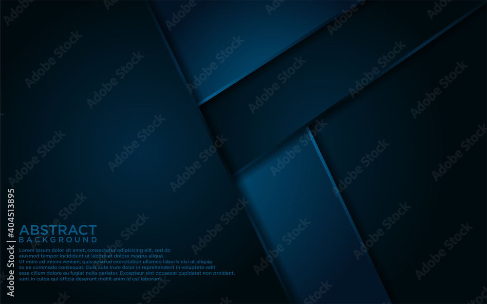 Abstract Dark Blue Lines and Shape Background Design. Usable for Background, Wallpaper, Banner, Poster, Brochure, Card, Web, Presentation