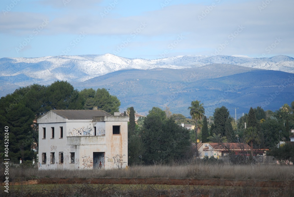 Abandoned House in Snowy Mountains Abandoned House in Snowy Mountains