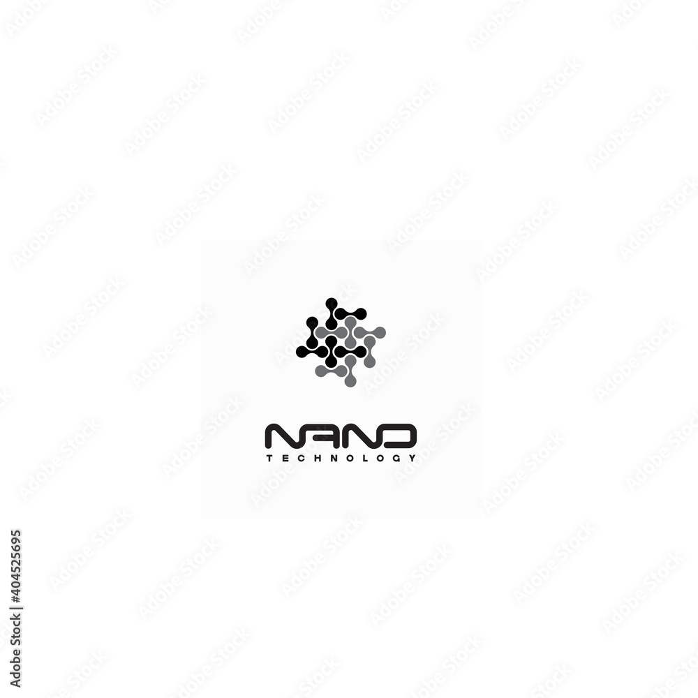 an illustration consisting of two different images of atoms in the form of a logo an illustration consisting of two different images of atoms in the form of a logo