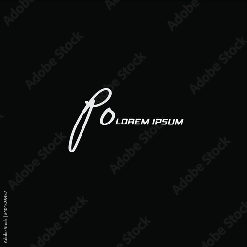 PO Handwritten Logo for Identity