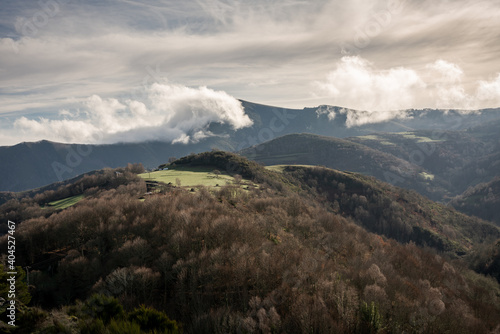 Panorama lungo il cammino di santiago