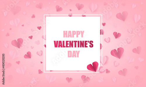 Happy Valentine's days of background. vector illustration