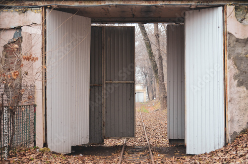 old wooden door