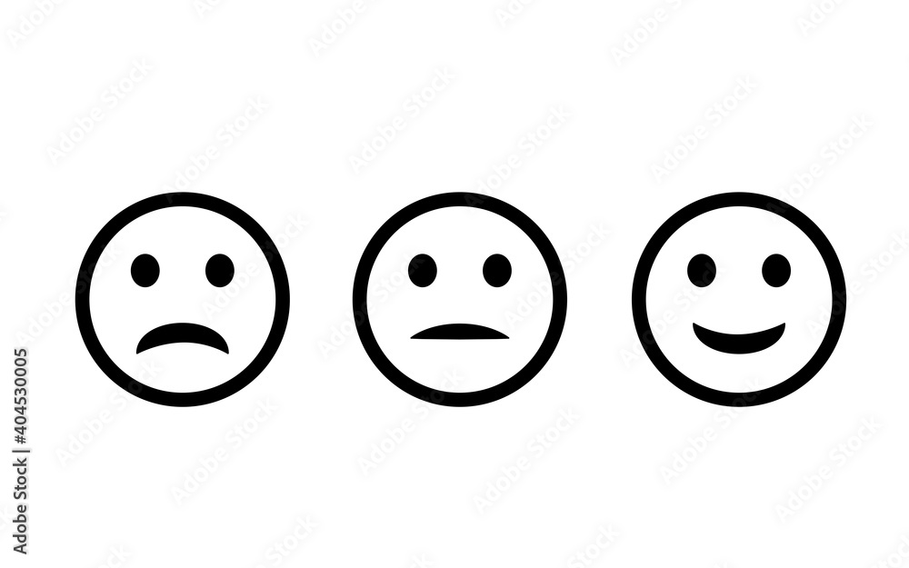 Fototapeta premium Face emoji icon isolated on white background. Trendy face emoji icon for sticker, wallpaper, greeting card, t shirt and poster. Useful web site, app, ui and logo. Face emoji vector illustration