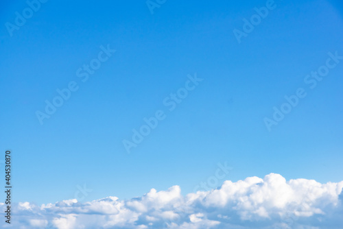 青空と積乱雲 夏の北海道美瑛町の風景