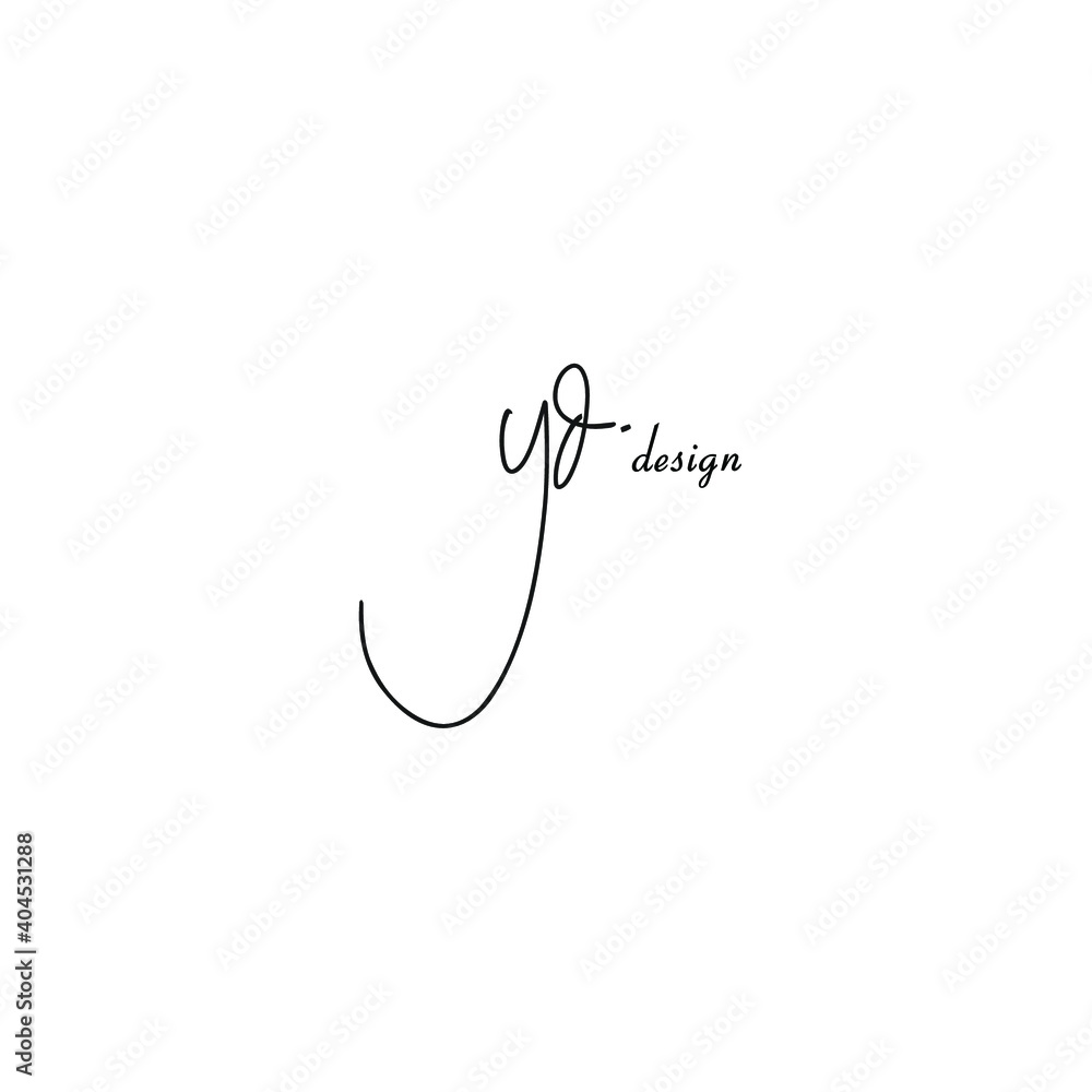 YD Handwritten Logo for Identity YD Handwritten Logo for Identity