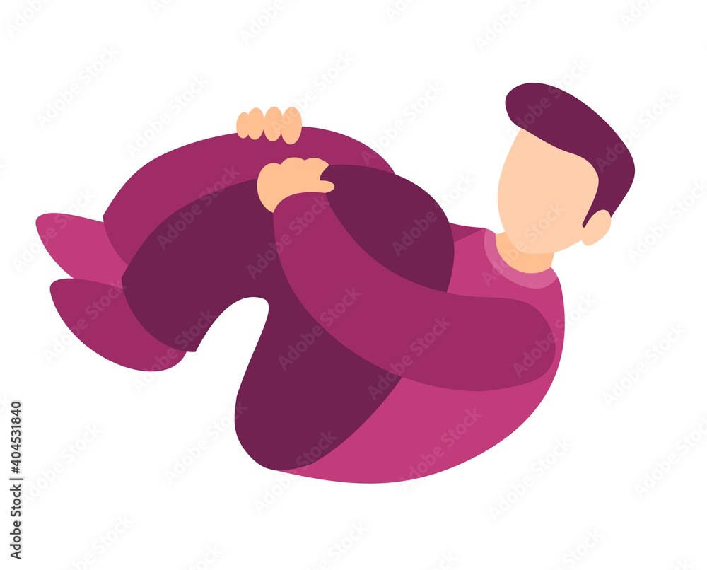 young man stressful decision to suicide cartoon doodle vector illustration young man stressful decision to suicide cartoon doodle vector illustration