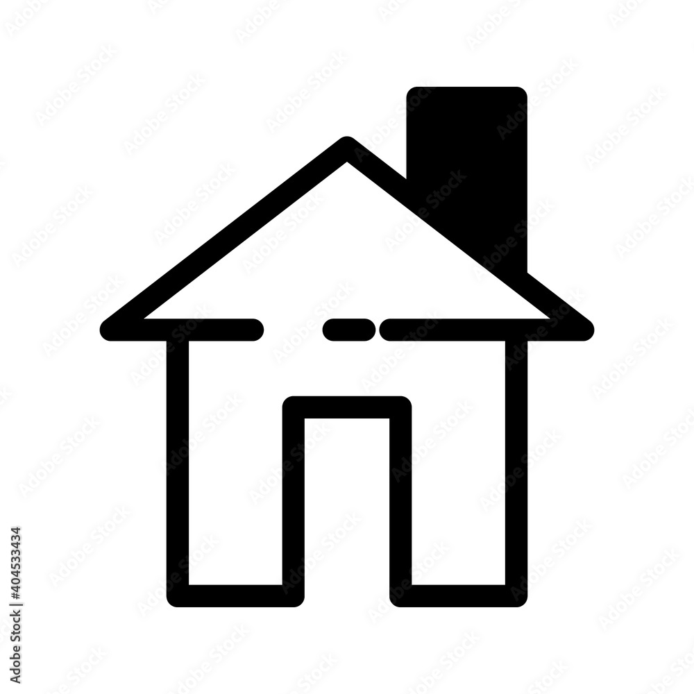 Home icon - symbol of house vector flat syle color Home icon - symbol of house vector flat syle color
