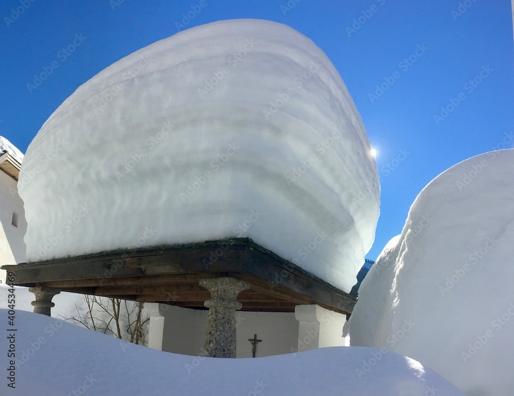 Lot of Snow on a church