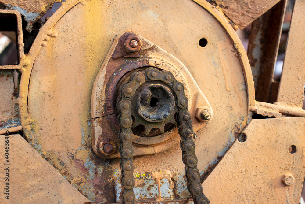 Asterisk with a chain. Drive mechanism. Asterisk with a chain. Drive mechanism.