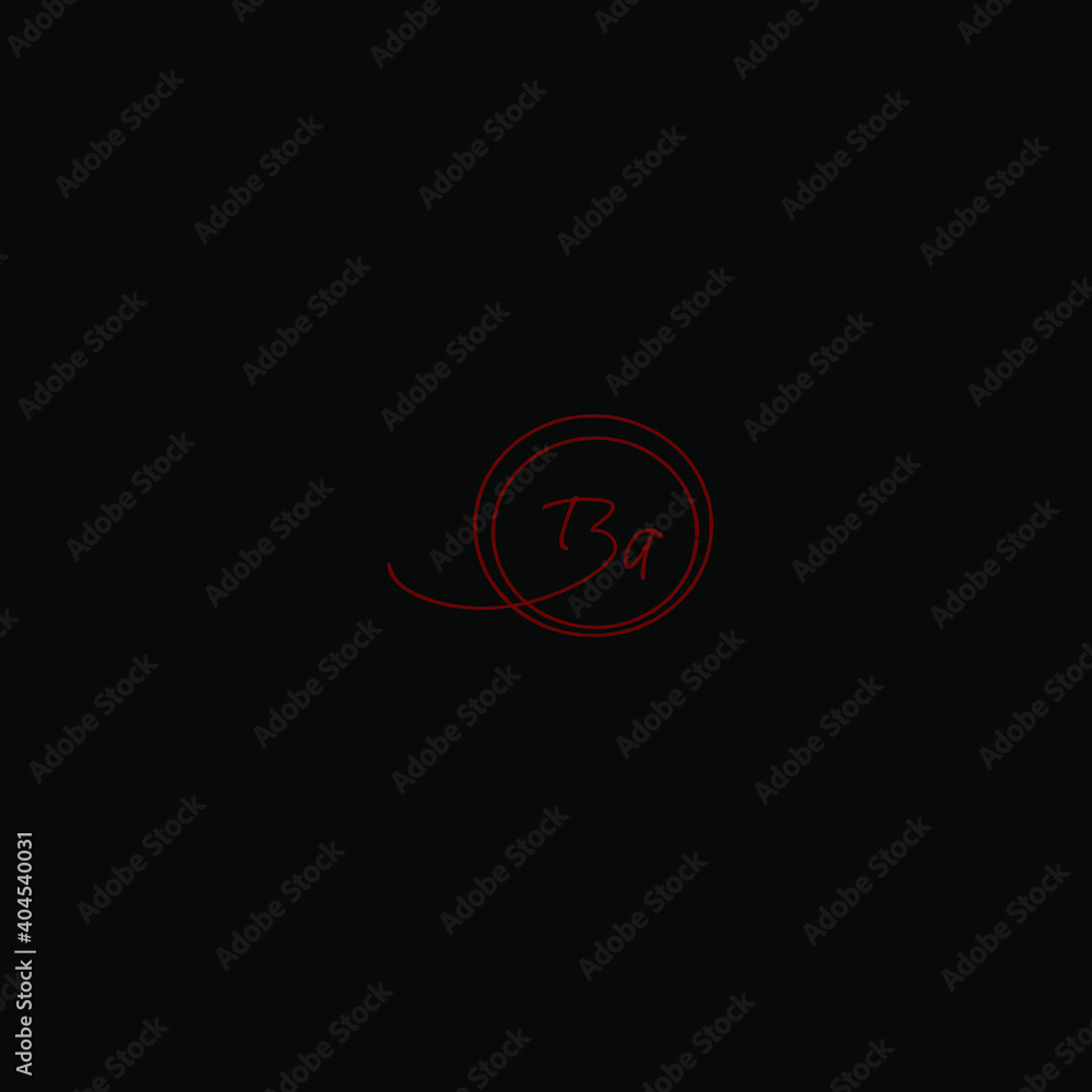 Fototapeta premium BA Initial Isolated Logo for Identity
