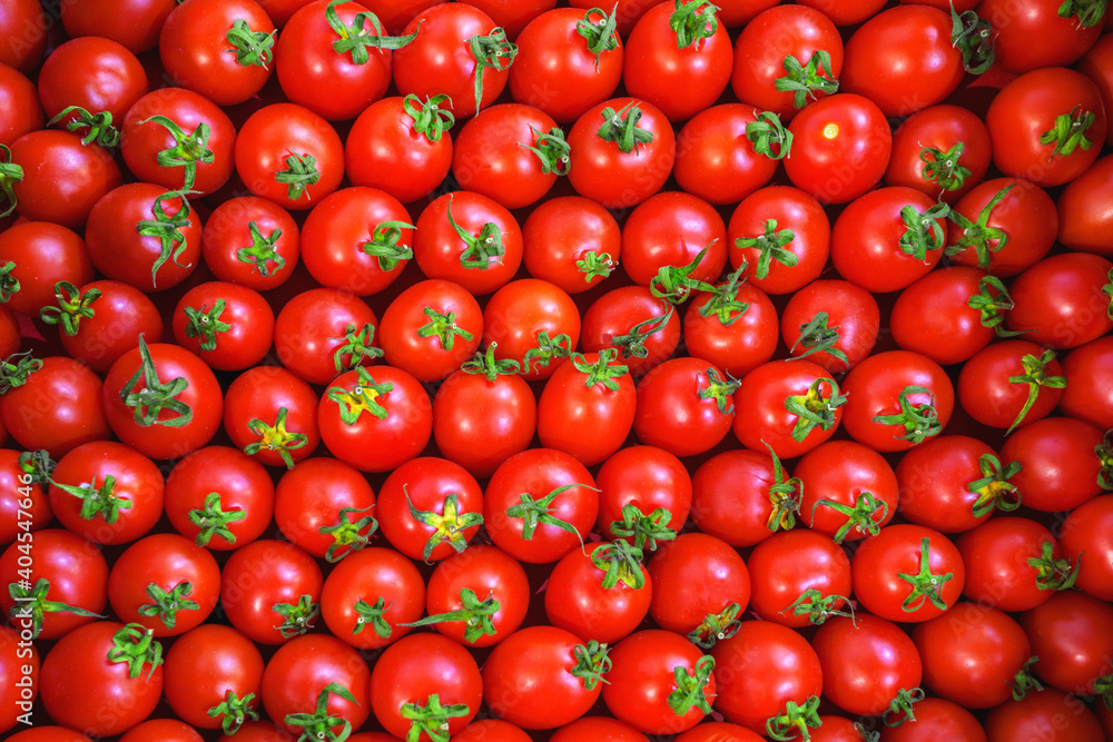Mini cherry tomatoes. Vegetable background from juicy and ripe tomatoes. Mini cherry tomatoes. Vegetable background from juicy and ripe tomatoes.