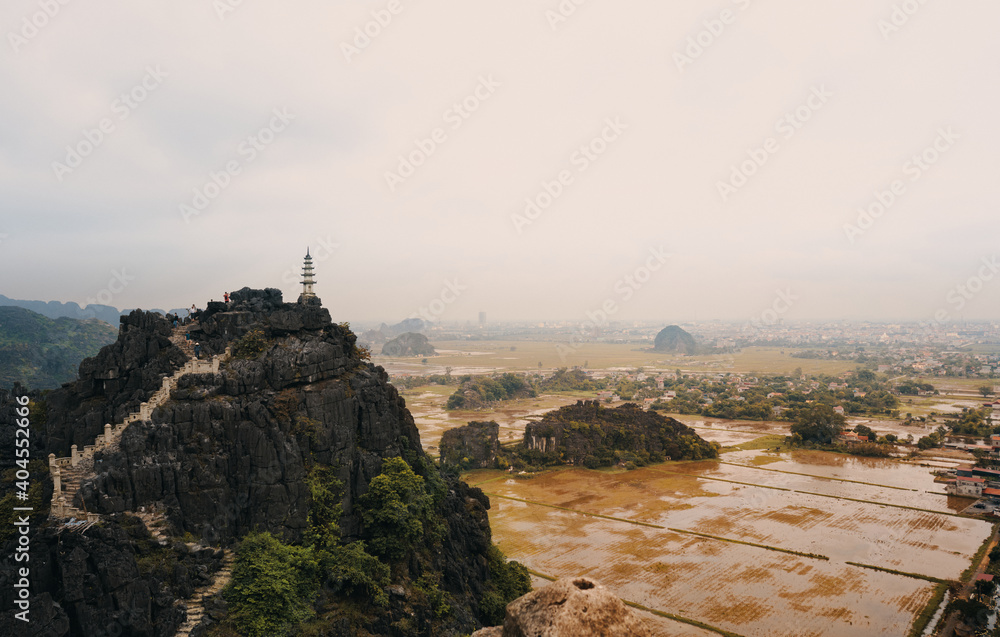 View of sanctuary and wetlands outside Da Nang, Vietnam. Travel, Landscape, Adventure.