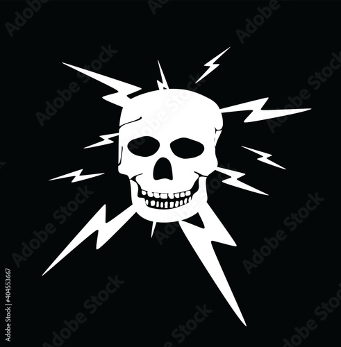 Electricity danger sign. vector illustration