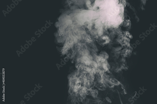 Beautiful smoke in the dark room