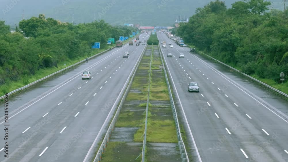 The MumbaiPune Expressway near Pune India. The Expressway is