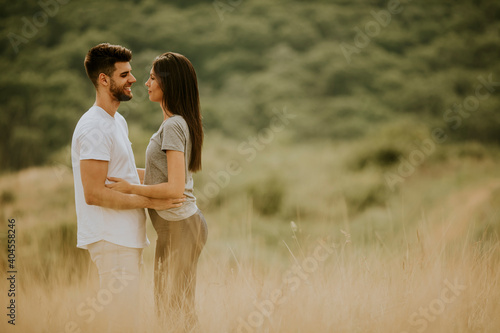 Happy young couple in love ...