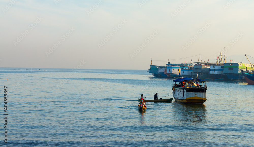 Busy day was at old harbor area, Dili Timor Leste