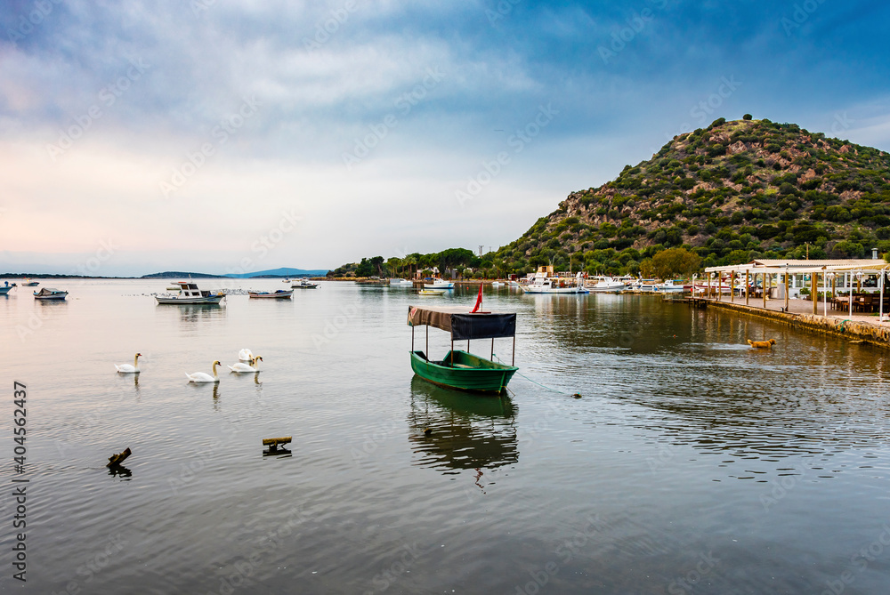 Ildiri Village harbour view in Cesme Town. Ildiri Village is populer tourist destination in Turkey.