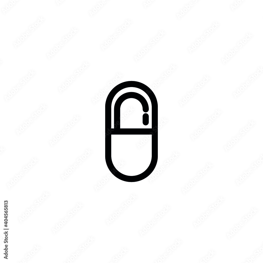 Capsule Icon vector eps Capsule Icon vector eps