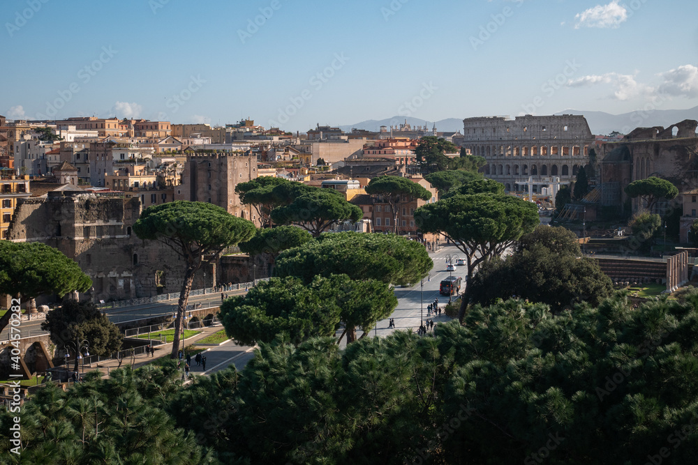 Coliseo romano, Roma, Italia.