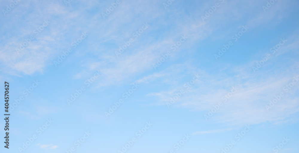 sky background with light fluffy cirrostratus clouds