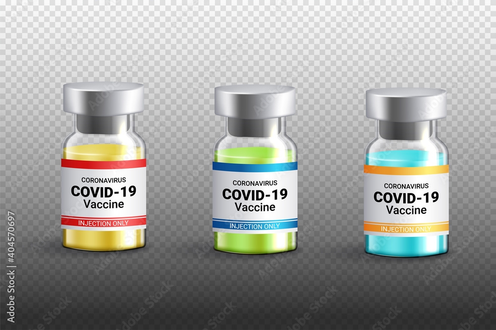 COVID-19 vaccine bottle isolated on transparent background COVID-19 vaccine bottle isolated on transparent background