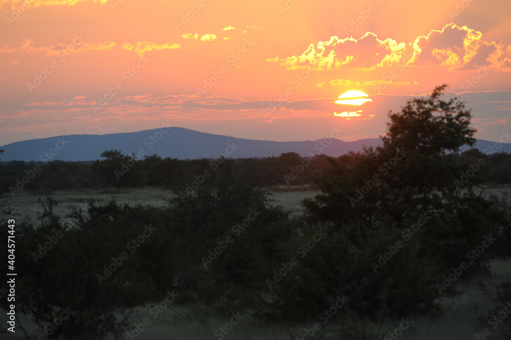 coucher de soleil namibie