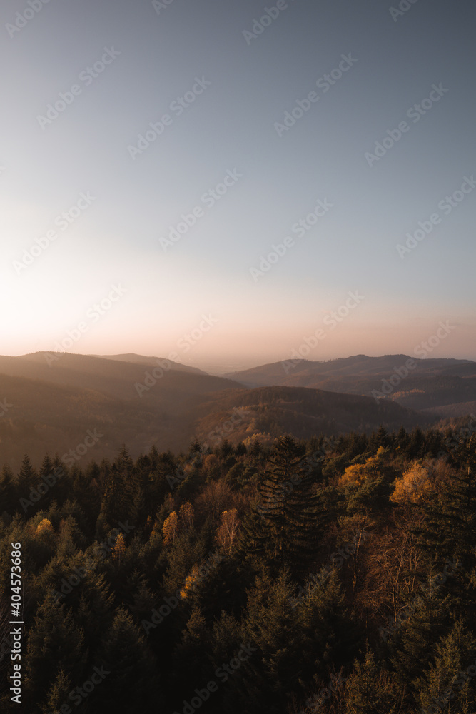Sunset over Odenwald - II