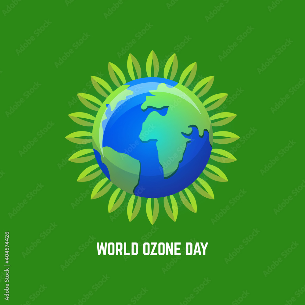 Creative world ozone day design vector template