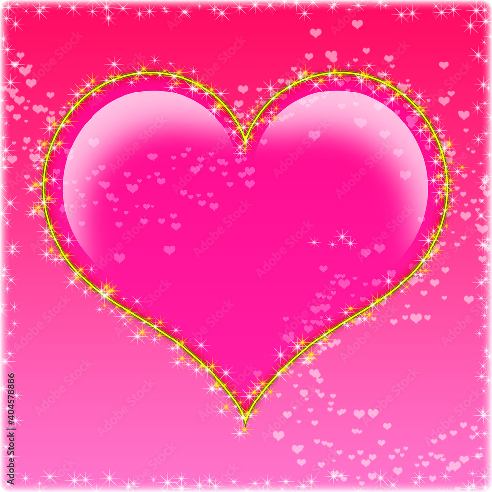 Valentines love heart shape
