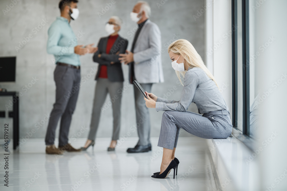 Fototapeta premium Keeping Tabs On What's Happening In The Business World