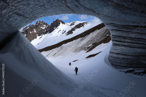 Ice cave in Ushuaia, Tierra del Fuego.