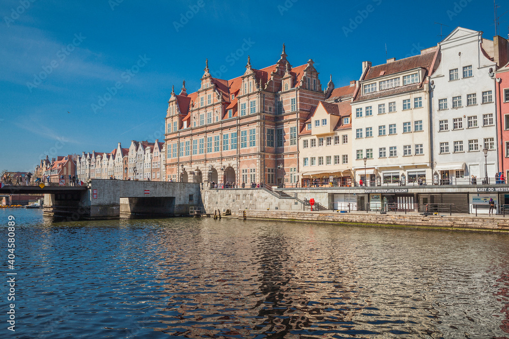 Fototapeta premium The historic old town of Gdansk, one of the most visited places in Poland