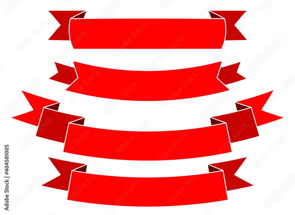 Vector Banners set. Ribbons set. Vector Banners set. Ribbons set.