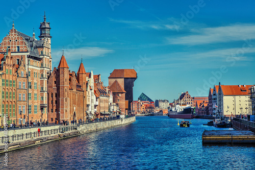 The historic old town of Gdansk, one of the most visited places in Poland