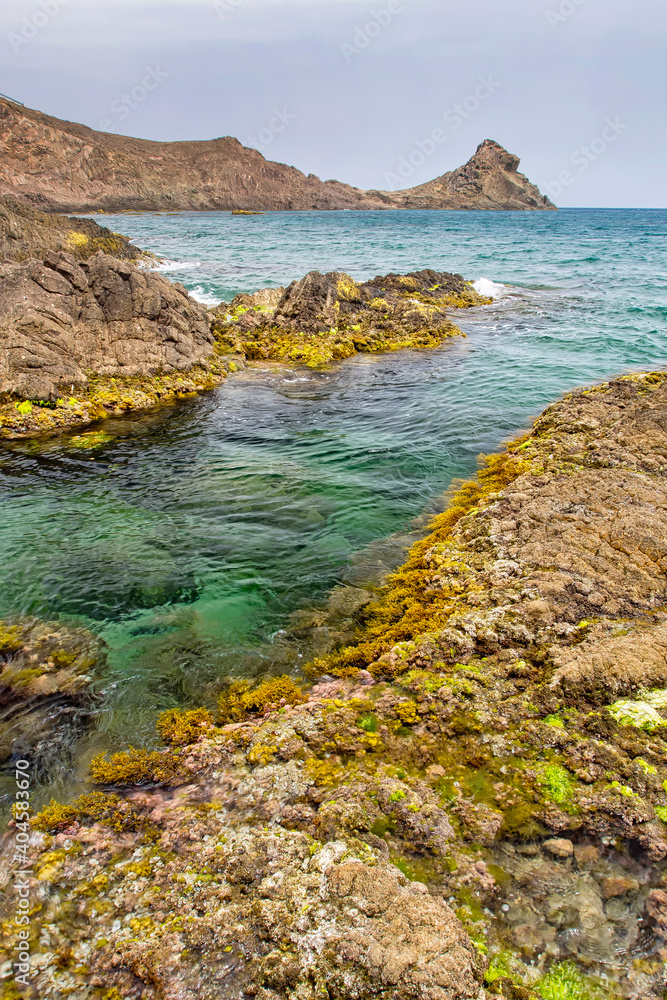 Las Sirenas Reef, Mermaids Reef, Cabo de Gata-Nijar Natural Park, Biosphere Reserve, Almeria, Andalucia, Spain, Europe