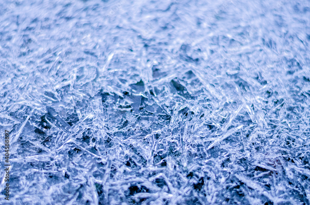 Obraz premium Abstract background natural rime or ice